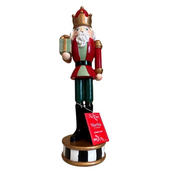 Martha Stewart CHRISTMAS NUTCRACKER 14in Red Green Traditional HOLIDAY Decor - Picture 4 of 15